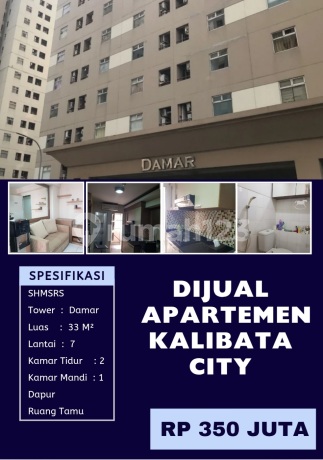 Apartemen Kalibata,2BR, Tower Damar,Lantai 7,sertipikat,furnished