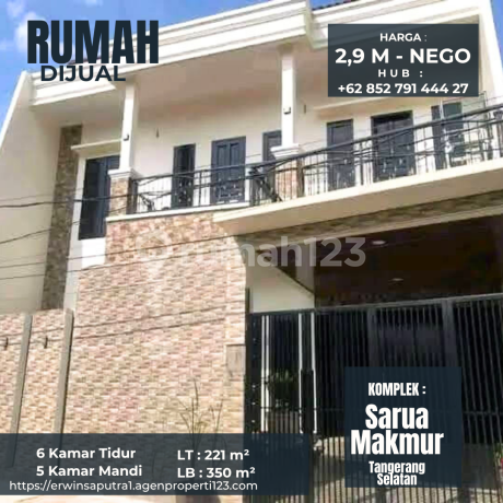 Jual Rumah Semi Furnished Sarua Makmur Ciputat Tangerang Selatan