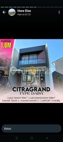 Dijual rumah bagus d di Citragrand Semarang timur