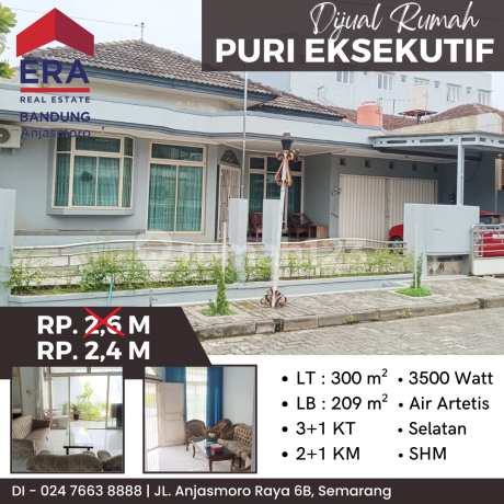 Dijual Rumah di Jl. Puri Eksekutif, Puri Anjasmoro Dijual Rumah di Jl. Puri Eksekutif, Puri Anjasmoro