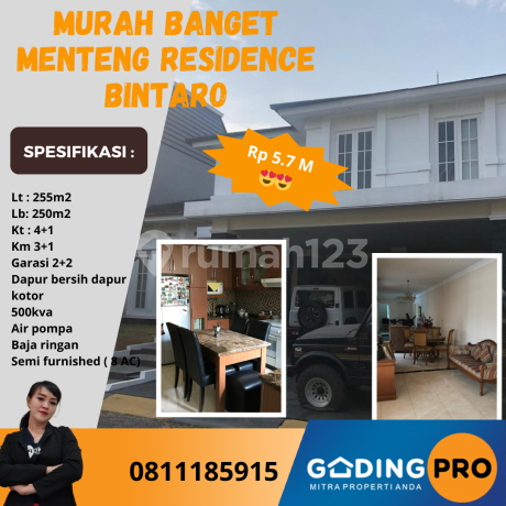 Rumah Murah Di Bintaro Residence Tangerang Selatan