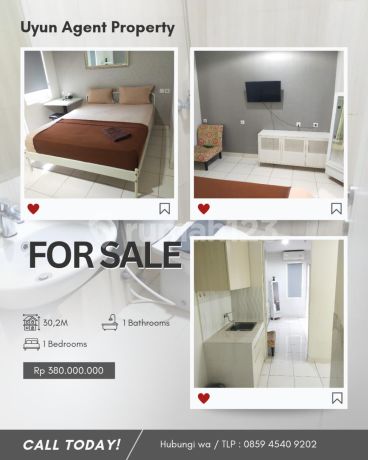 Dijual Apartemen Full Furnished Best Price Lokasi Sentul City