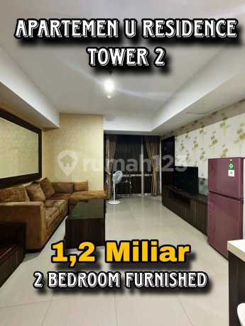 Apartemen U Residence 2 Karawaci - 3Br Furnished 65 $M^2$ Nempel Mall