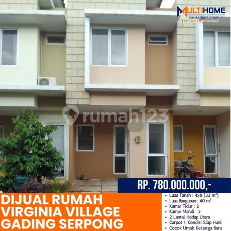 Rumah Virginia Village Luas 32 M2. di Gading Serpong Rumah Virginia Village Luas 32 M2. di Gading Serpong
