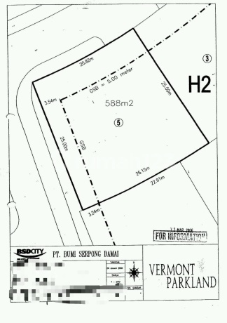 Dijual Tanah Vermont Parkland BSD, Tangerang Selatan Dijual Tanah Vermont Parkland BSD, Tangerang Selatan