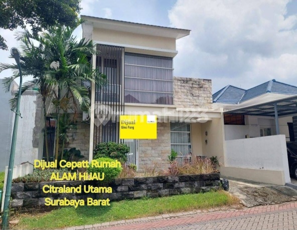 Dijual Rumah Alam Hijau Citraland Utama Surabaya Barat