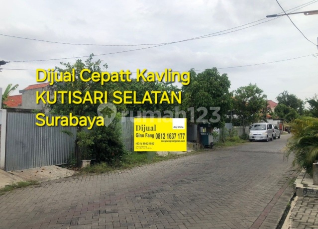 Dijual Tanah Kavling Kutisari Selatan ********