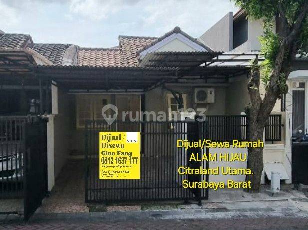 Dijual/sewa Rumah Alam Hijau Citraland Utama Surabaya Barat