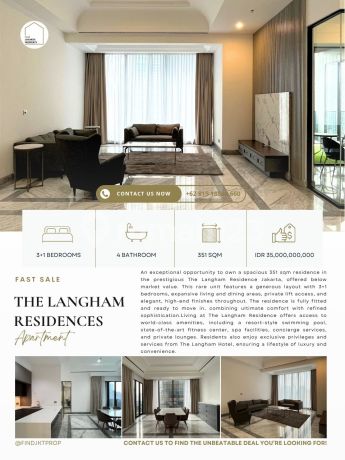 RARE FIND: The Langham Residence, 3+1BR 351sqm, also avail 356/523sqm for sale. Best price Guaranteed! Please contact Clara-Abie Property for more information and private showings! RARE FIND: The Langham Residence, 3+1BR 351sqm, also avail 356/523sqm for sale. Best price Guaranteed! Please contact Clara-Abie Property for more information and private showings!