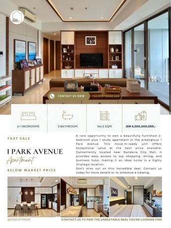 1Park Avenue, 2+1Br 146,5Sqm , Total Renovated, Best Price Available, Ready To Move In, Please Contact Clara-Abie Property