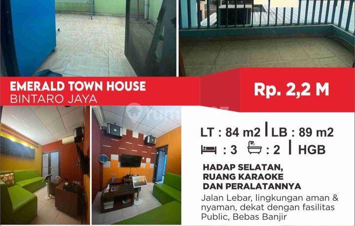 Rumah di Emerald Townhouse Bintaro jaya Tangerang Selatan 