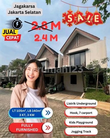 Pomentia Residence Jagakarsa House Fully Furnished Ready to Occupy