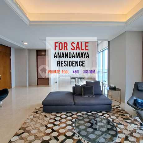 Jual Termurah Apartemen Anandamaya Residence, 4BR 361sqm, Bagus