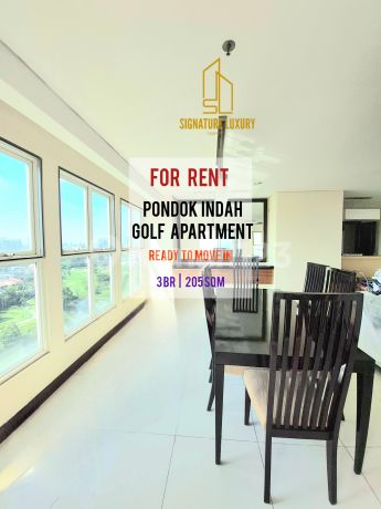 Sewa Termurah Apartemen Pondok Indah Golf 3BR 205sqm Furnished
