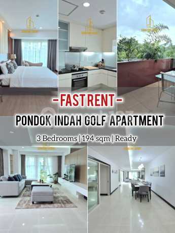 Sewa Apartment Pondok Indah Golf 3Br 210Sqm, Furnished & Ready