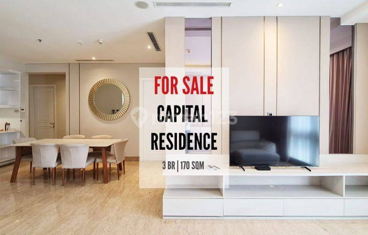 Jual Apartemen Capital Residences, 3BR, 170sqm, Furnished, Bagus, Direct Owner Yani Lim 08174969303