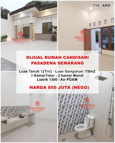 Rumah  Mewah Spek Granit Jl Candisari Pasadena