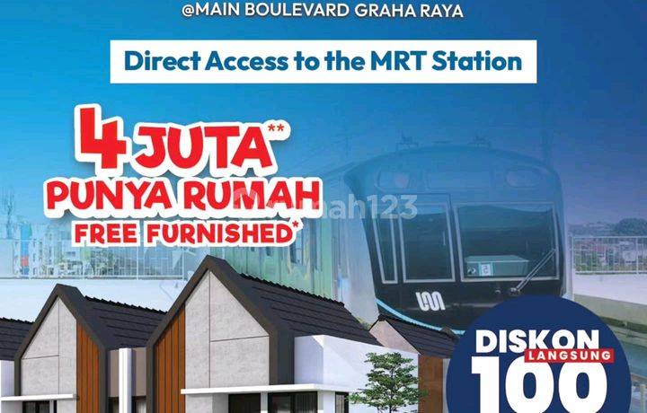Rumah 1 Lantai Pinang Graha 2 Di Kawasan Graha Raya Bintaro