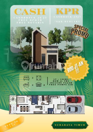Promo Rumah 500 Jutaan Mezanine Dekat Amesta Living Oerr Dan Merr