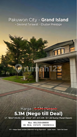 Aruba Villa Grand Island House Pakuwon City Cheap Sale, Eligible for KPR