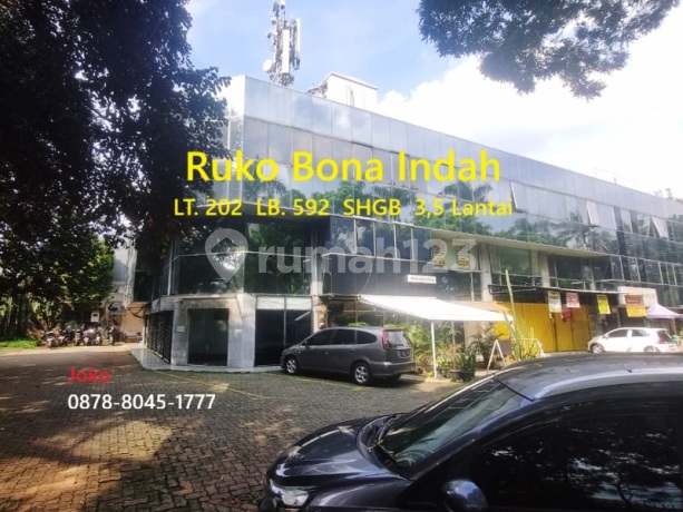 Ruko Gandeng 3,5 lt Area Komersial Bona Indah, Karang Tengah, Lebak Bulus Ruko Gandeng 3,5 lt Area Komersial Bona Indah, Karang Tengah, Lebak Bulus