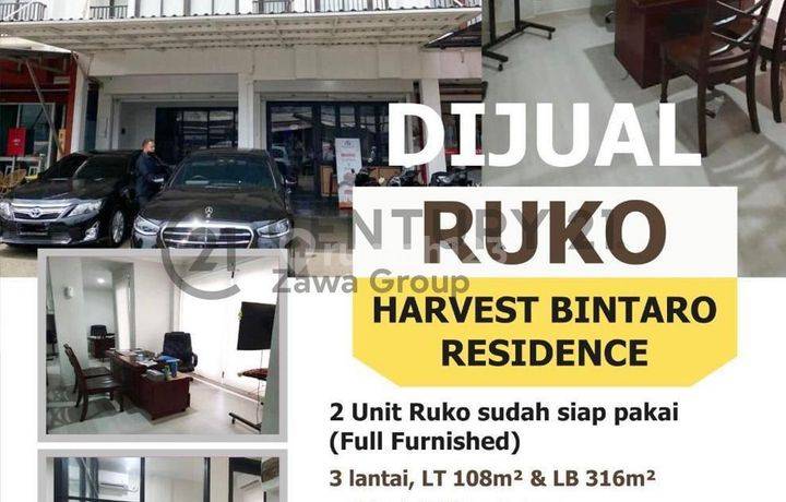 Dijual Ruko Harvest Bintaro Residence Tangerang Selatan Ada 2 Unit Ruko Siap Pakai