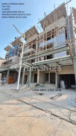 Pondok Indah 3-Storey House Aurelle Residence Type 7x25 Near Toll Road