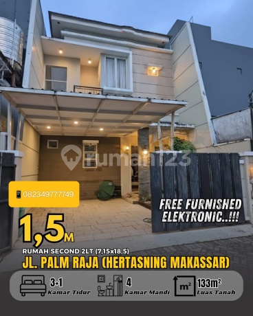 Rumah Modern Dua Lantai Hertasning Makassar Free Biaya Dan Furniture Rumah Modern Dua Lantai Hertasning Makassar Free Biaya Dan Furniture