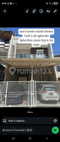 Murah!Jual Rumah Minimalis Sunter Bisma 7X20 Utara