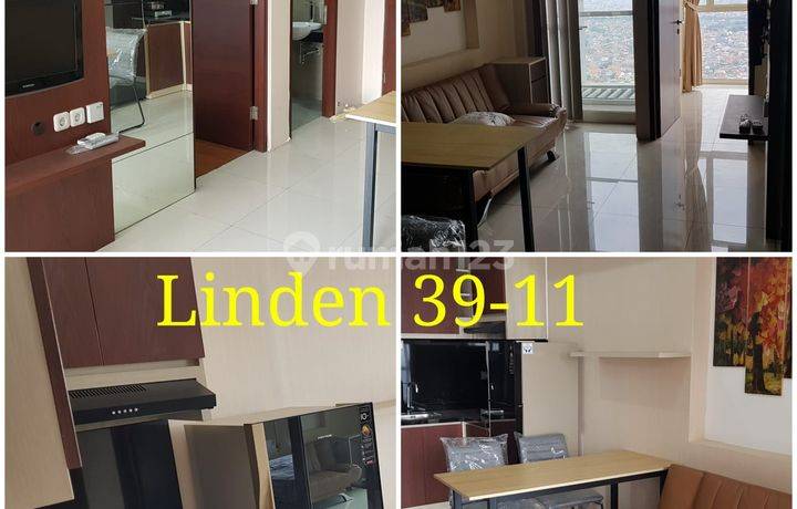 The Linden Tower, Siap Huni, Lt 47m2, View Kota, 2 BR, Dekat Mall