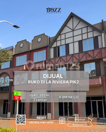 For Sale: Shop House @ La Riviera Pik2, Facing Beautiful Park!