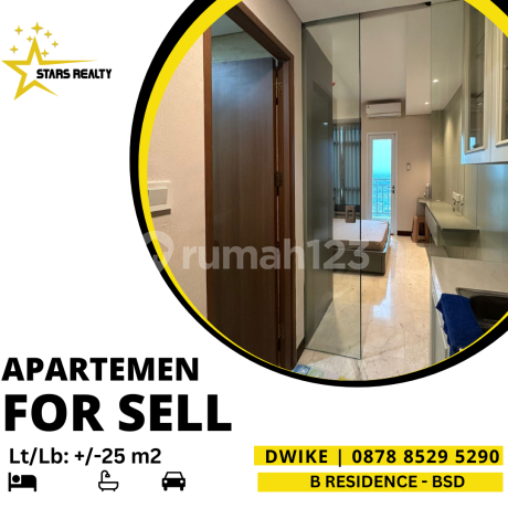 Apartemen B residence Bsd Tower Favortit di Lotus, Furnish Mewah 