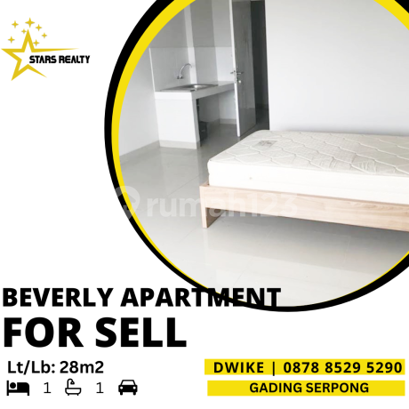 Dijual Apartemen di Gading Serpong 250 Juta Saja, Beverly Dijual Apartemen di Gading Serpong 250 Juta Saja, Beverly