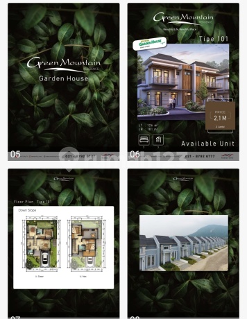 Dijual Green Mountain Residence Garden House Sentul City