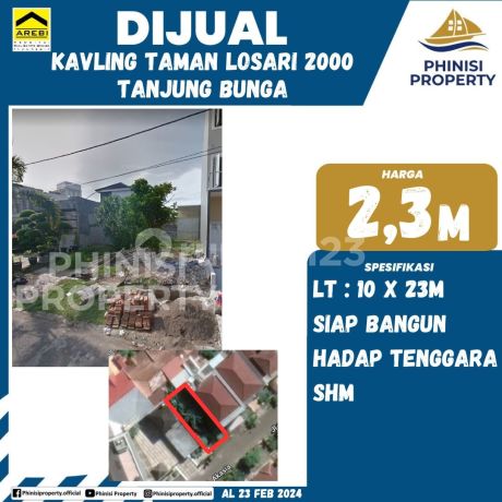 DIJUAL Kavling di Taman Losari 2000 Tanjung Bunga