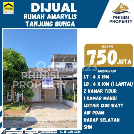 Dijual Rumah Murah Sudah Renovasi Ada Kanopi di Amaryllis Tanjung Bunga
