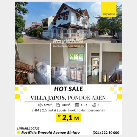 Rumah Hoek Murah Di Villa Japos Pondok Aren 