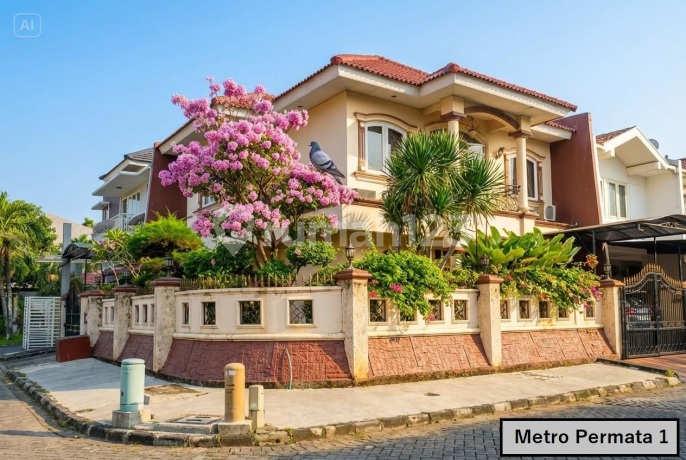 Wajib Lihat! Rumah Hook 2 Arah Hadap di Metro Permata 1 - Luas Besar Harga 3M
