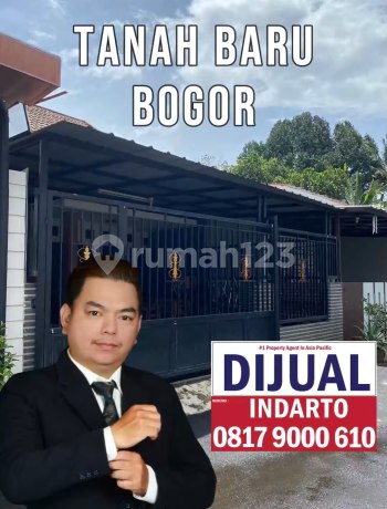 For Sale Rumah Siap Huni SHM LT 128m² LB 90m² di Perumahan Tasmania Tanah Baru Bogor