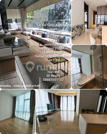 Apartment Lavie All Suites Hoek Disewa di Kuningan Jaksel Jakarta Selatan Mewah Exclusive Dekat Kedutaan Kantor Pemerintah The East Kuningan City