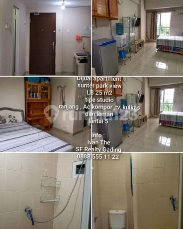 Apartment for Sale in Sunter, Strategic Location Near the Toll Road, Low Floor, Studio Type, Furnished