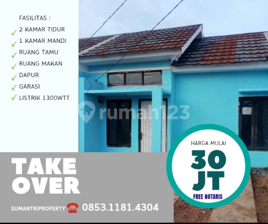 Subsidized Home Loan in North Tambun, Bekasi: House Requires Minimal Renovation, HGB Title, Located in Arafah Residence Housing Complex, Srimahi, North Tambun, Bekasi, West Java, 17510.