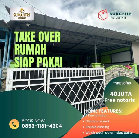 Take Over 40 Juta Rumah Komersil Siap Huni Bekasi Kota SHM Rumah di Permata Zamrud Residence, Babelan Indah, Kebalen, Babelan, Bekasi, Jawa Barat, Indonesia, 17610, Bekasi Take Over 40 Juta Rumah Komersil Siap Huni Bekasi Kota SHM Rumah di Permata Zamrud Residence, Babelan Indah, Kebalen, Babelan, Bekasi, Jawa Barat, Indonesia, 17610, Bekasi