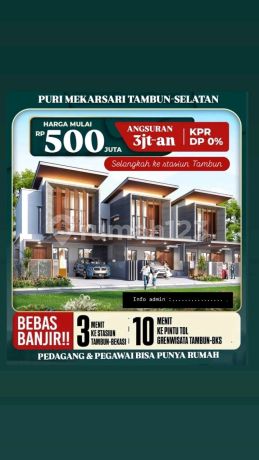 Rumah 2 Lantai Tanpa Dp Mangunjaya Tambun Selatan Bekasi Rumah SHM di no. 34 c, Jl. Mekarsari, Mangunjaya, Tambun Selatan, Bekasi, Jawa Barat, Indonesia, 17510, Bekasi
