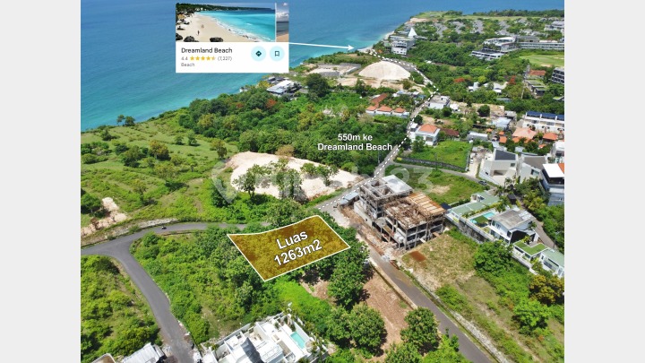 Dijual Tanah Ocean View - Kawasan Wisata Pantai Bingin