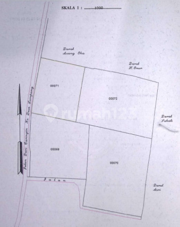 Tanah zona kuning 8000 m2 SHM Parung, Bogor