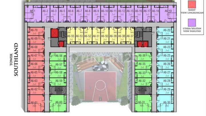 1142. For Quick Sale: Amega Crown Residence Apartment, Waru Sidoarjo