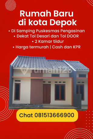 Jual Rumah Baru di Sawangan Depok Dekat Puskesmas Pengasinan