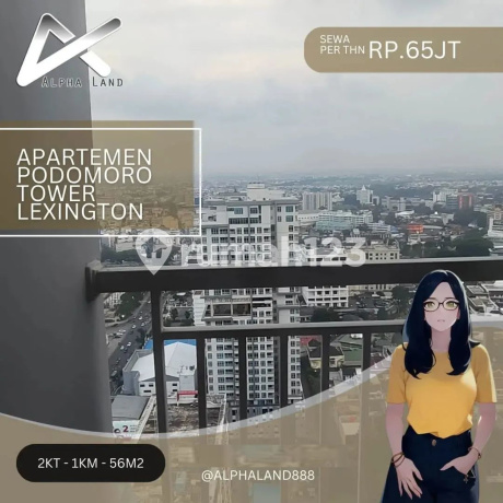 For Rent: Podomoro Medan Apartment Unit, 2 Bedroom Type, Lexington Tower