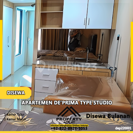 Disewa Apartemen De Prima Type Studio Sudah Renovasi Fully Furnished